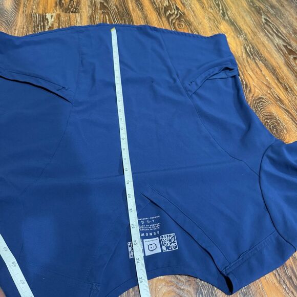 Wonder Wink Women's L / XL Scrub Top Shirts Navy Blue Burgundy / Maroon Large - Picture 4 of 7